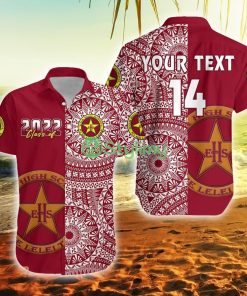 Custom Name And Number Tonga Eua High School Class Of Year Tongan Ngatu Pattern Tonga Button Down Hawaiian Shirt Trending Summer Product Photo 1