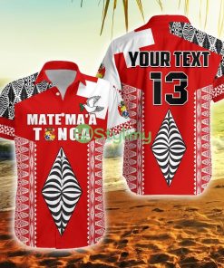 Custom Name And Number Tonga Rugby Kupesi Ngatu Mate Maa Tonga Tonga Button Down Hawaiian Shirt Trending Summer Product Photo 1