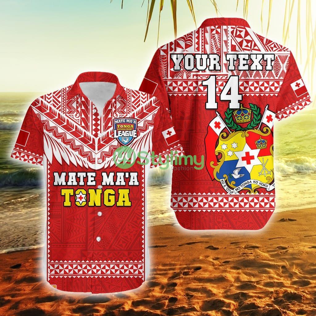 Custom Name And Number Tonga Rugby Mate Maa Tonga Pacific Ngatu White Tonga Button Down Hawaiian Shirt Trending Summer 2 Custom Name And Number Tonga Rugby Mate Maa Tonga Pacific Ngatu White Tonga Button Down Hawaiian Shirt Trending Summer Product Photo 1