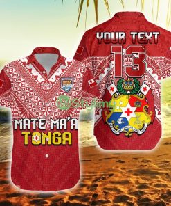 Custom Name And Number Tonga Rugby Mmt Ngatu Mate Maa Tonga Special Tonga Button Down Hawaiian Shirt Trending Summer Product Photo 1