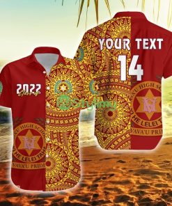 Custom Name And Number Tonga Vavau High School Class Of Year Tongan Ngatu Pattern Tonga Button Down Hawaiian Shirt Trending Summer Product Photo 1
