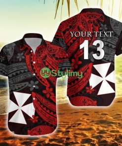 Custom Name And Number Wallis And Futuna Enjoy Polynesian Flowers Wallis And Futuna Button Down Hawaiian Shirt Trending Summer Product Photo 1