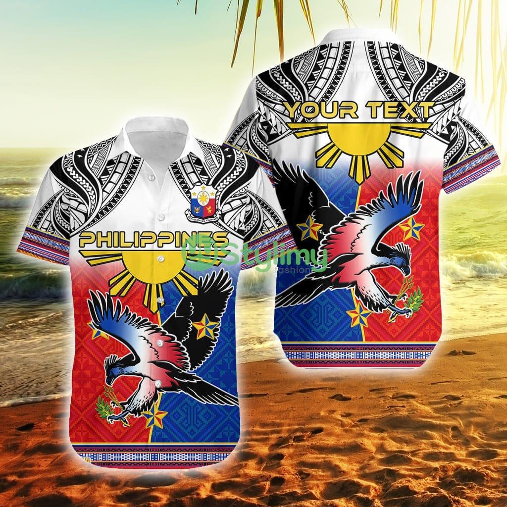Custom Personalized Philippines Polynesian Filipino Pattern With Eagle Philippines Button Down Hawaiian Shirt Trending Summer 2 Custom Personalized Philippines Polynesian Filipino Pattern With Eagle Philippines Button Down Hawaiian Shirt Trending Summer Product Photo 1