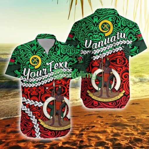 Custom Vanuatu Polo Shirt Simple Vanuatu Button Down Hawaiian Shirt Trending Summer Product Photo 1