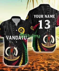 Custom Vanuatu Rugby T Shirt Tuskers Tornado Style Vanuatu Button Down Hawaiian Shirt Trending Summer Product Photo 1