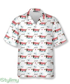 Cute Dachshund Love Bone Dachshund Hawaiian Shirt Product Photo 1