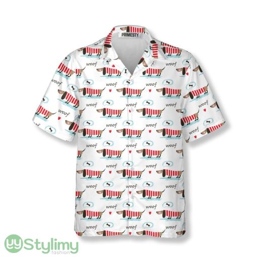 Cute Dachshund Love Bone Dachshund Hawaiian Shirt Product Photo 1