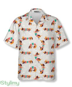 Dachshund Wearing Clothes With Bones Dachshund Hawaiian Shirt Product Photo 1