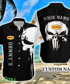 Denny's Paradise Logo Brand Hawaiian Shirt Skull Gift Summer Custom Name - Denny's Paradise Logo Brand Hawaiian Shirt Skull Gift Summer Custom Name