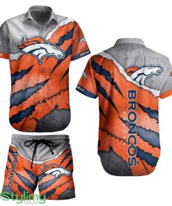 Denver Broncos NFL Aloha 3D Hawaiian Shirt And Short Summer Vintage Beach Shirt For Your Loved Ones Product Photo 1