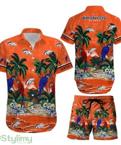 Denver Broncos NFL Football Hawaiian Shirt And Short Graphic Summer Tropical Pattern New Gift For Fans Product Photo 1