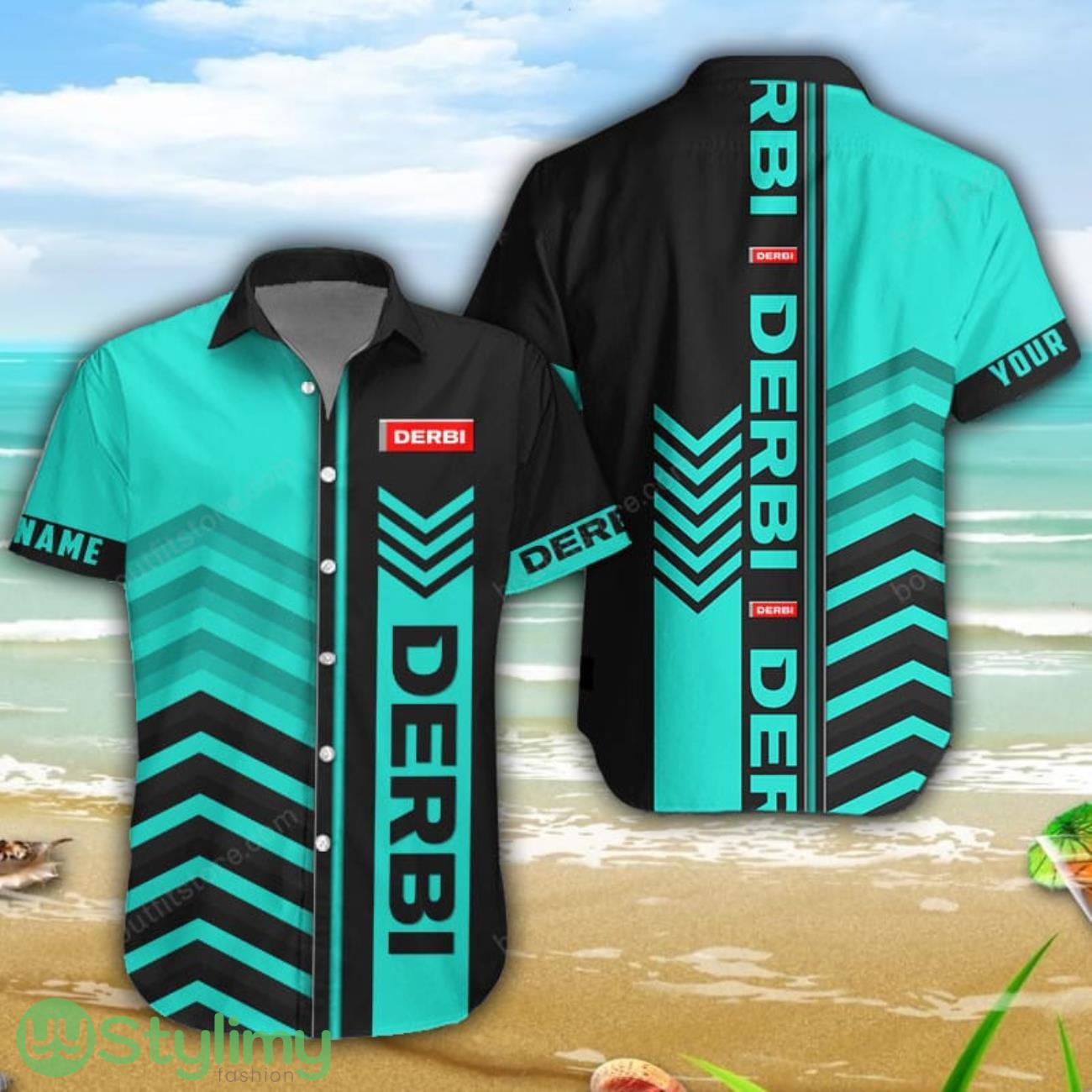 Derbi Zetor 3D Printing Shorts Sleeve Hawaiian Shirt Custom Name 1 Derbi Zetor 3D Printing Shorts Sleeve Hawaiian Shirt Custom Name Product Photo 1