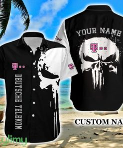 Deutsche Telekom Print Logo Brand Hawaiian Shirt Skull Gift Summer Custom Name - Deutsche Telekom Print Logo Brand Hawaiian Shirt Skull Gift Summer Custom Name