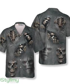 Devil Devour Skull Hawaiian Shirt Product Photo 1