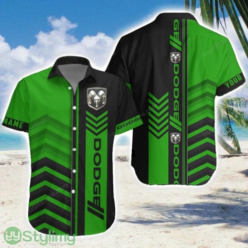 Dodge Green Hawaiian Shirt Men Women Beach Gift Custom Name