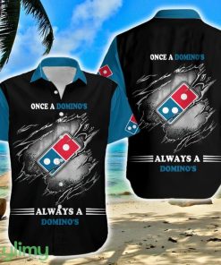Domino's Pizza Luau Brand 3D Hawaiian Shirt Gift For Fans - Domino's Pizza Luau Brand 3D Hawaiian Shirt Gift For Fans