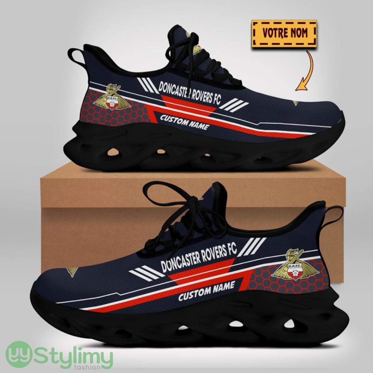 Doncaster Rovers Max Soul Shoes Sport Running Shoes For Fans Custom Name 4 Doncaster Rovers Max Soul Shoes Sport Running Shoes For Fans Custom Name Product Photo 1