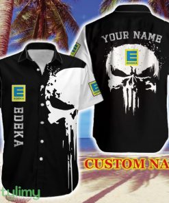 Edeka Modern Logo Brand Hawaiian Shirt Skull Gift Summer Custom Name - Edeka Modern Logo Brand Hawaiian Shirt Skull Gift Summer Custom Name