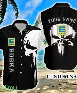 Edeka Vintage Logo Brand Hawaiian Shirt Skull Gift Summer Custom Name - Edeka Vintage Logo Brand Hawaiian Shirt Skull Gift Summer Custom Name