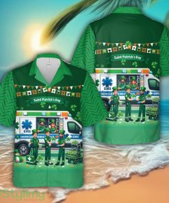 EMS Saint Patrick's Day 3D Hawaiian Shirt Summer Vacation Gift Product Photo 1