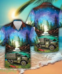 ex-US army M35A2 truck from the 1950's Hawaiian Shirt Product Photo 1