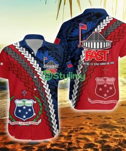 F.A.S.T Samoa Polynesian Samoa Button Down Hawaiian Shirt Trending Summer Product Photo 1