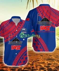 F.A.S.T Samoa Samoan Pattern Samoa Button Down Hawaiian Shirt Trending Summer Product Photo 1