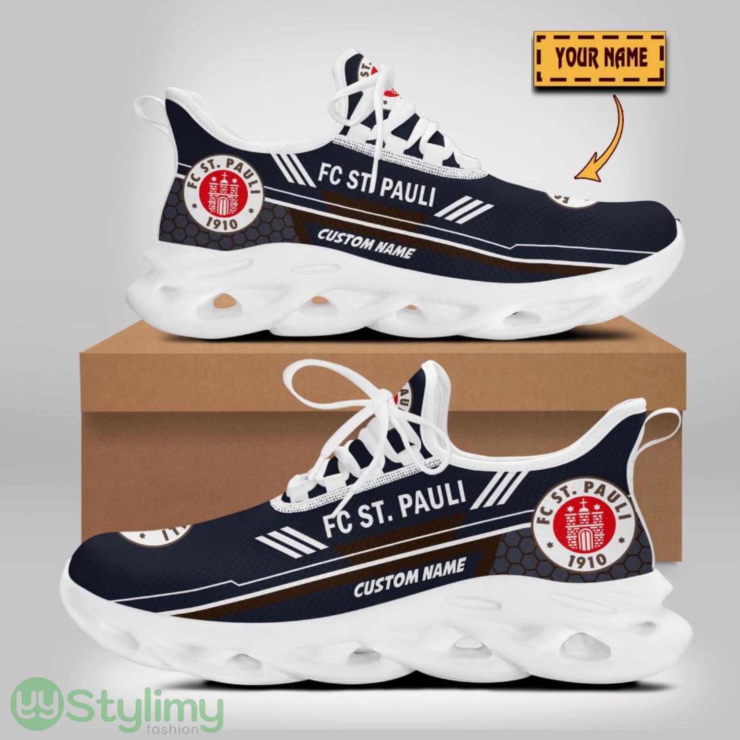 FC St. Pauli Custom Name Max Soul Shoes Personalized Sneakers Gift For Men Women 2 FC St. Pauli Custom Name Max Soul Shoes Personalized Sneakers Gift For Men Women Product Photo 2