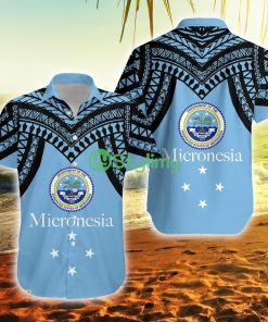 Federated States Of Micronesia Micronesia Pattern Federated States Of Micronesia Button Down Hawaiian Shirt Trending Summer Product Photo 1