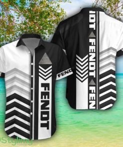 Fendt White Hawaiian Shirt Shorts Sleeve Beach Shirt Custom Name Product Photo 1