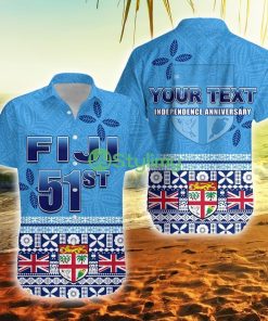 Fiji 51st Polynesian Happy Independence Day Fiji Button Down Hawaiian Shirt Trending Summer Product Photo 1
