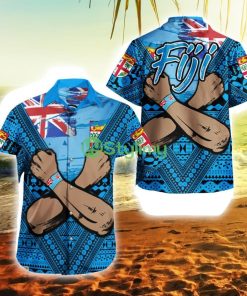 Fiji Bula Flag Beach Shirt Fiji Button Down Hawaiian Shirt Trending Summer Product Photo 1