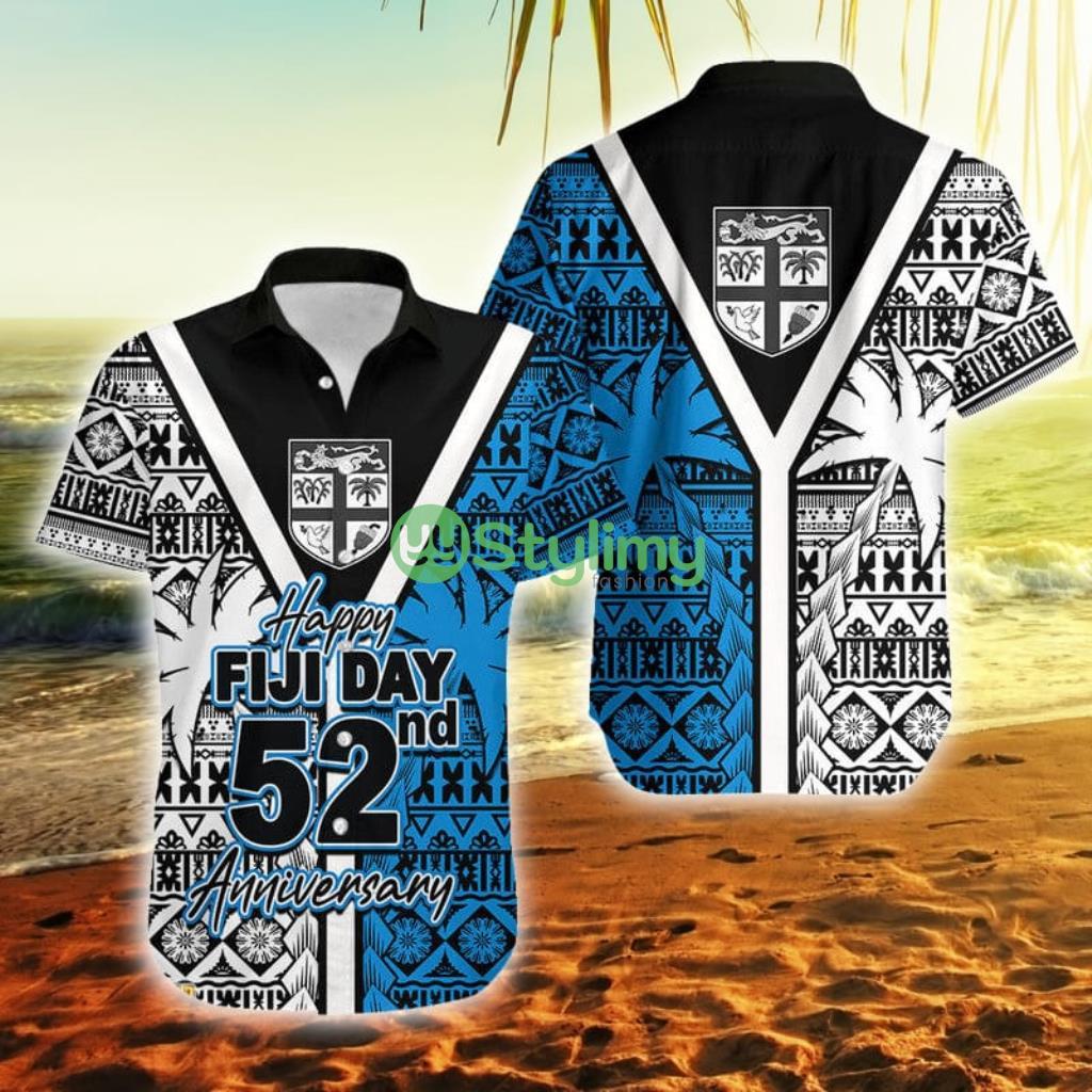 Fiji Day 52nd Anniversary Fiji Button Down Hawaiian Shirt Trending Summer 2 Fiji Day 52nd Anniversary Fiji Button Down Hawaiian Shirt Trending Summer Product Photo 1