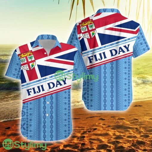 Fiji Day Tapa Pattern With Flag Fiji Button Down Hawaiian Shirt Trending Summer