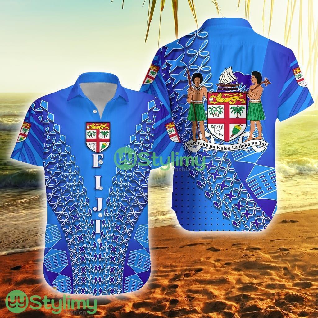 Fiji Drua Tapa Fiji Button Down Hawaiian Shirt Trending Summer 1 Fiji Drua Tapa Fiji Button Down Hawaiian Shirt Trending Summer Product Photo 1
