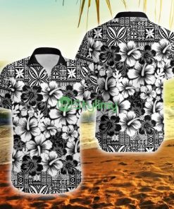 Fiji Hibiscus Festival Black Fiji Button Down Hawaiian Shirt Trending Summer Product Photo 1