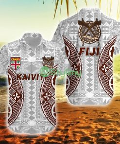 Fiji Kaiviti Tapa Fiji Button Down Hawaiian Shirt Trending Summer Product Photo 1