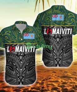 Fiji Lomaiviti Rugby Original Style Fiji Button Down Hawaiian Shirt Trending Summer Product Photo 1