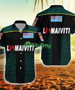 Fiji Lomaiviti Rugby Simple Vibes Fiji Button Down Hawaiian Shirt Trending Summer Product Photo 1