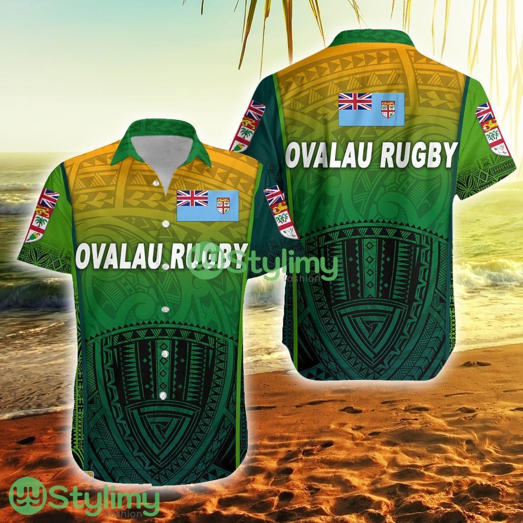 Fiji Ovalau Rugby Light Green Style Fiji Button Down Hawaiian Shirt Trending Summer 1 Fiji Ovalau Rugby Light Green Style Fiji Button Down Hawaiian Shirt Trending Summer Product Photo 1
