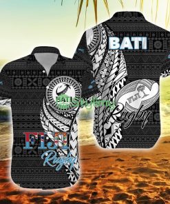 Fiji Rugby Bati Tapa Fiji Button Down Hawaiian Shirt Trending Summer Product Photo 1