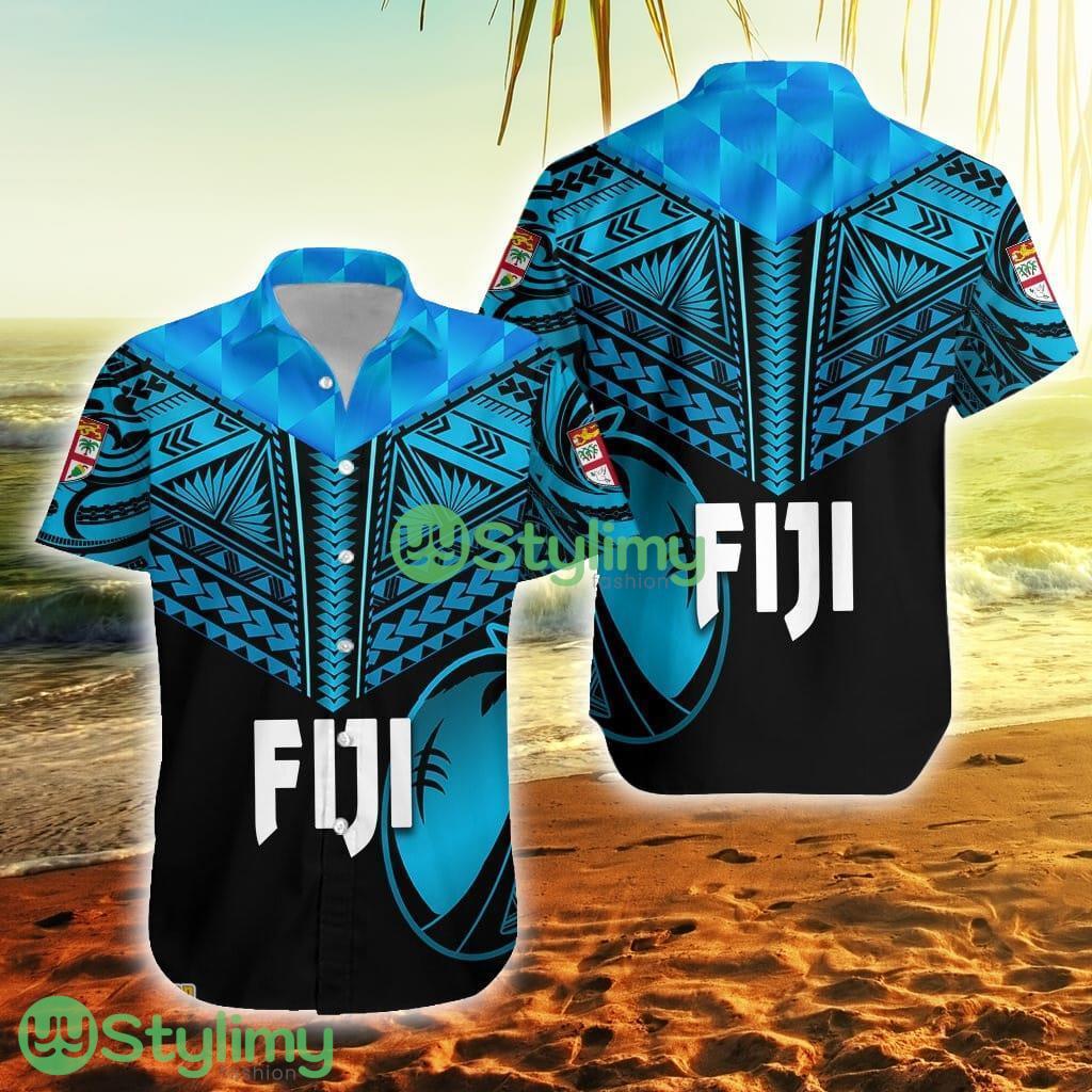 Fiji Rugby Coconut Sporty Vibes Black Fiji Button Down Hawaiian Shirt Trending Summer 1 Fiji Rugby Coconut Sporty Vibes Black Fiji Button Down Hawaiian Shirt Trending Summer Product Photo 1