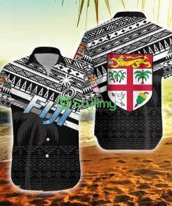 Fiji Rugby Coconut Tree Version Fiji Button Down Hawaiian Shirt Trending Summer Product Photo 1
