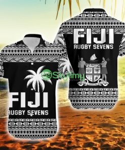 Fiji Rugby Sevens Simple Style Fiji Button Down Hawaiian Shirt Trending Summer Product Photo 1