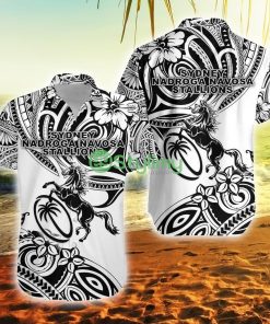 Fiji Rugby Sydney Nadroga Navosa Stallions Unique Vibes White Fiji Button Down Hawaiian Shirt Trending Summer Product Photo 1