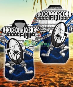 Fiji Rugby Tapa Cloth Dab Trend Style Fiji Button Down Hawaiian Shirt Trending Summer Product Photo 1