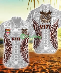 Fiji Viti Tapa Fiji Button Down Hawaiian Shirt Trending Summer Product Photo 1