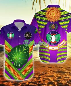 Fiji Vuci Rugby Club Creative Style Purple Fiji Button Down Hawaiian Shirt Trending Summer Product Photo 1