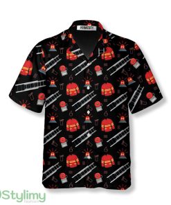 Firefighter Jackets and Ladders Firefighter Hawaiian Shirt Product Photo 1