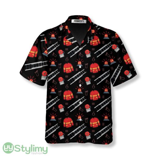 Firefighter Jackets and Ladders Firefighter Hawaiian Shirt Product Photo 1